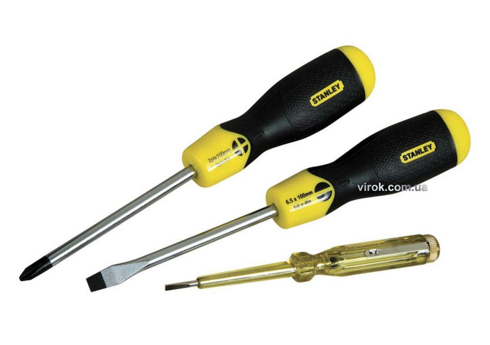 Набір викруток STANLEY "Cushion Grip", 3 шт. Одеса - фото 1