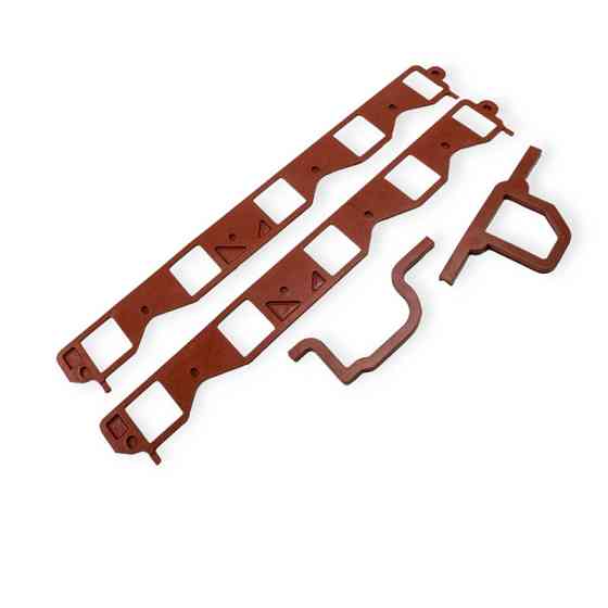 Прокладка коллектора ГАЗ 53, 66, 3307 красная впускного Мукачево