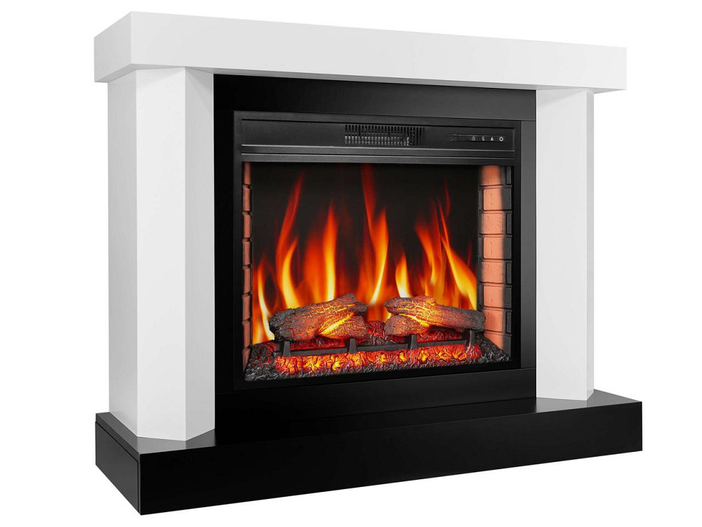 Камінокомплект ArtiFlame Yukon AF28S білий з обігрівом і звуком горіння вогню Львів - фото 1