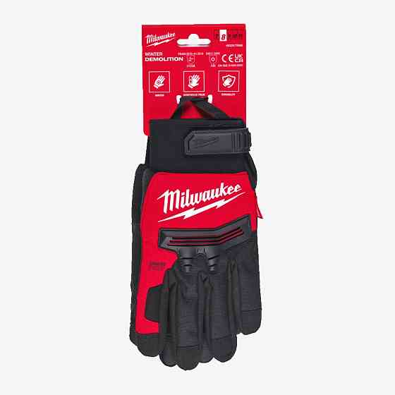 Перчатки MILWAUKEE с защитой от удара, зимние, 8/M Одесса