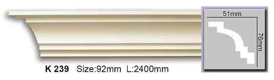 Карниз гладкий поліуретановий Harmony K 239 Flexi Дніпро