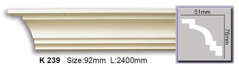 Карниз гладкий полиуретановый Harmony K 239 Flexi Днепр - изображение 1