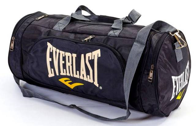 Сумка спортивна EVERLAST 55х28 кругла чорна GA-016-BK Київ - фото 1