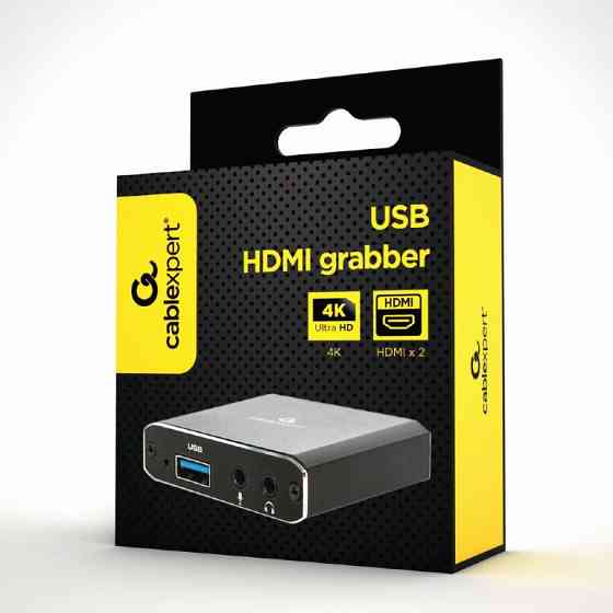 Адаптер HDMI-USB+3.5 мм (F/F), Black (UHG-4K2-01) Чорний Харків