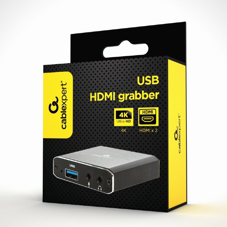 Адаптер HDMI-USB+3.5 мм (F/F), Black (UHG-4K2-01) Чорний Харків - фото 3