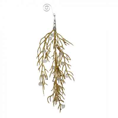 Декоративна гілка Novogod`ko Діамант 21 см Золото (974888) Вінниця