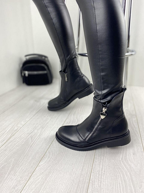 Черевики жіночі D and V чорні натуральна шкіра зимові 40р. (2534) Коломия - фото 8