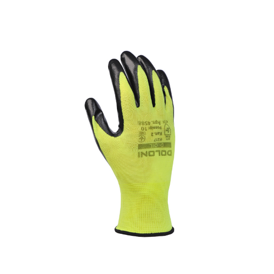 Рукавички 4588 D-OIL трикотаж нітрилове покриття неповний облив р.10(XL) жовтий/чорний ДКГ Житомир - изображение 2