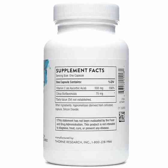 Вітамін С з біофлавоноїдами Thorne  Vitamin C 90 капс Київ