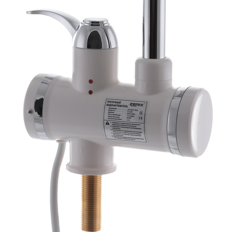 Проточний водонагрівач Zerix ELW02-E з індикатором температури ZX0448 Харків - фото 2