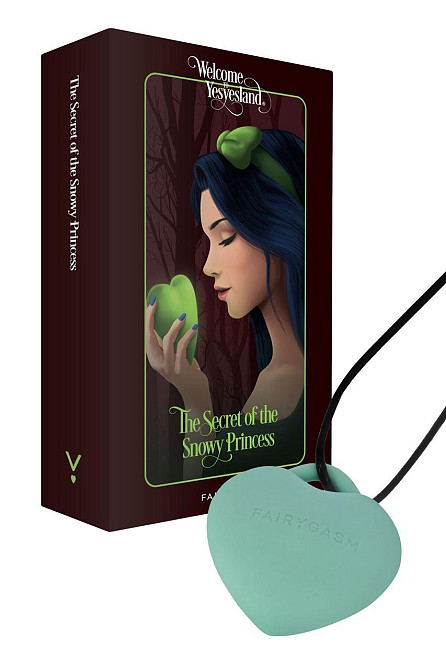 Мінівібратор «Сердечко» FairyGasm PleasureStone green, 9 режимів, на шнурку Sex Aura Київ - фото 1
