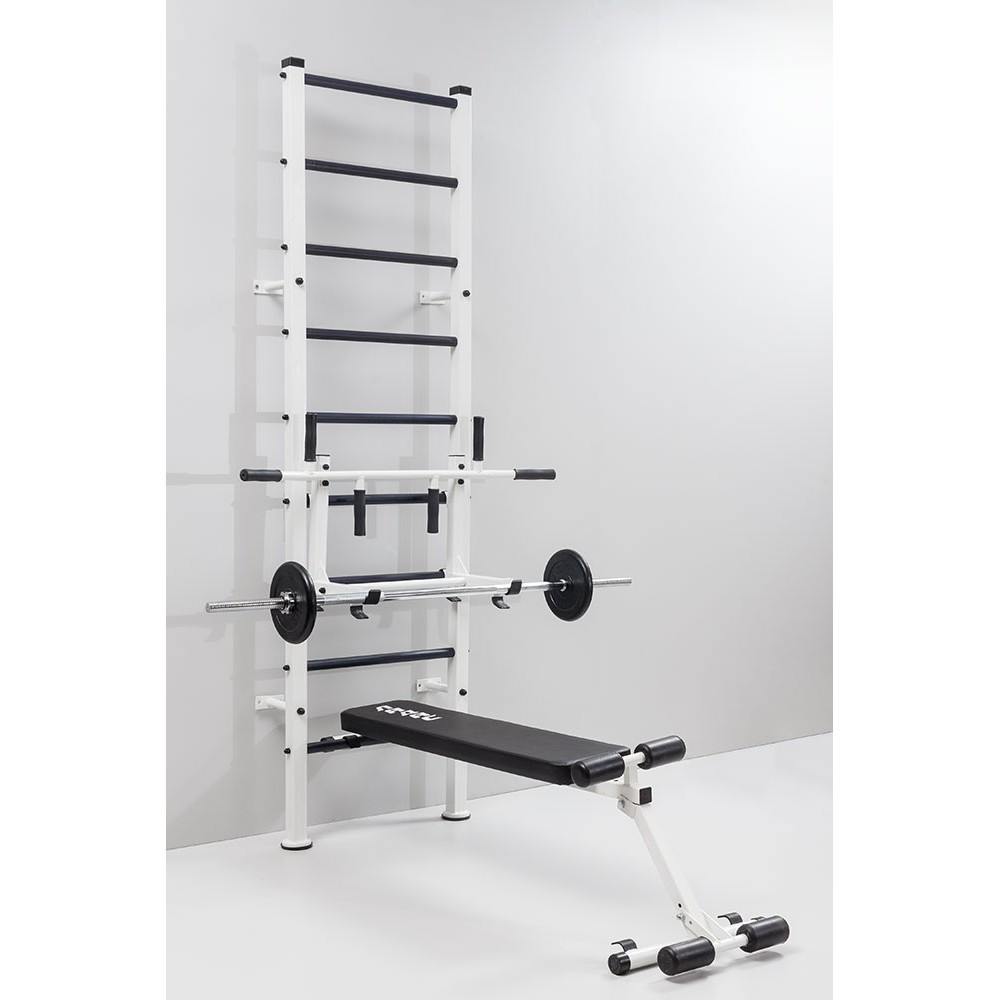 Шведская стенка усиленная Atlant White металлическая в квартиру для взрослых и детей для всей семьи спортивная Каменское - изображение 6