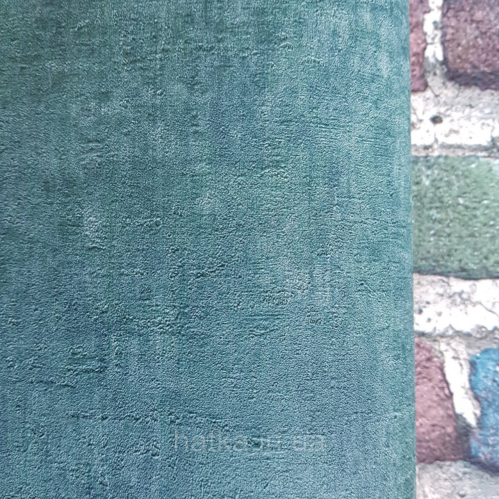 Шпалери вінілові на флізелін Rasch Factory 0.53х10,05 під штукатурку під бетон яскраво зелені смарагдові 429282 Київ - фото 2