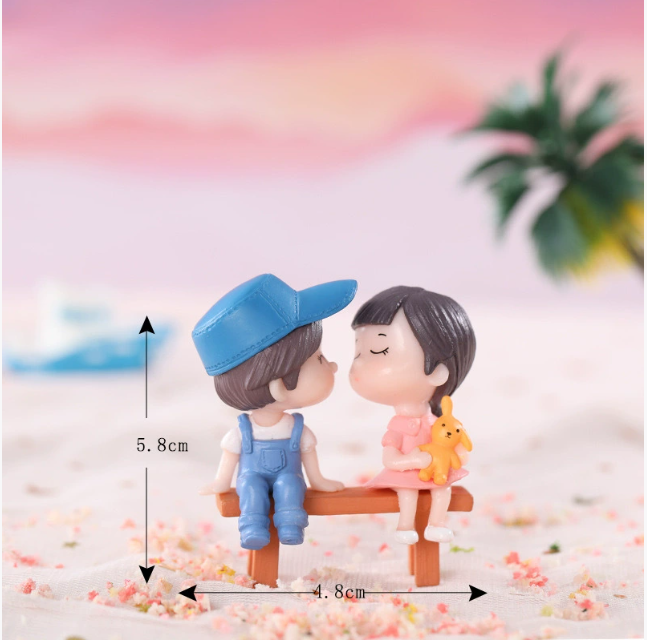 Фігурки дітей на лавці 5.8 х 4.8 см для моделювання та мікроландшафту Одеса - фото 2