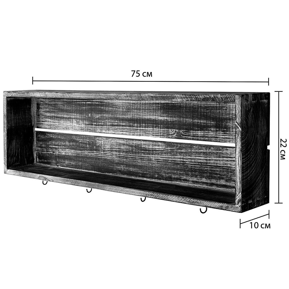 Полиця для чашок "Мартуні" шеббі Миколаїв - фото 6