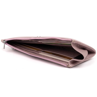 Кошелек ST Leather Из кожи женский Лиловый (19327) Винница - изображение 11