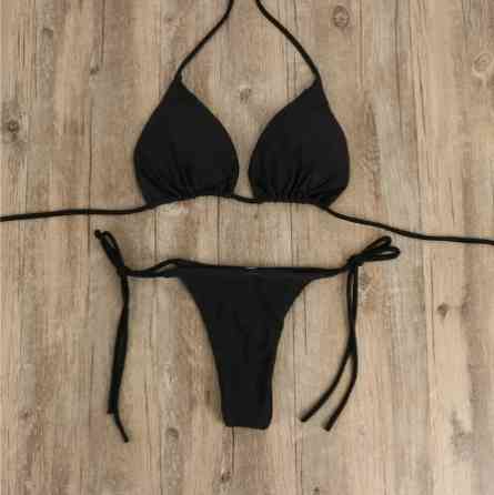 Купальник стрингами жіночий чорний 46 Київ
