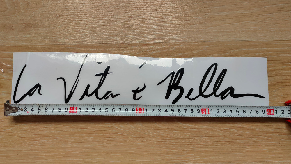 Наклейка на авто Чорна перекладається Життя прекрасне Київ - фото 3