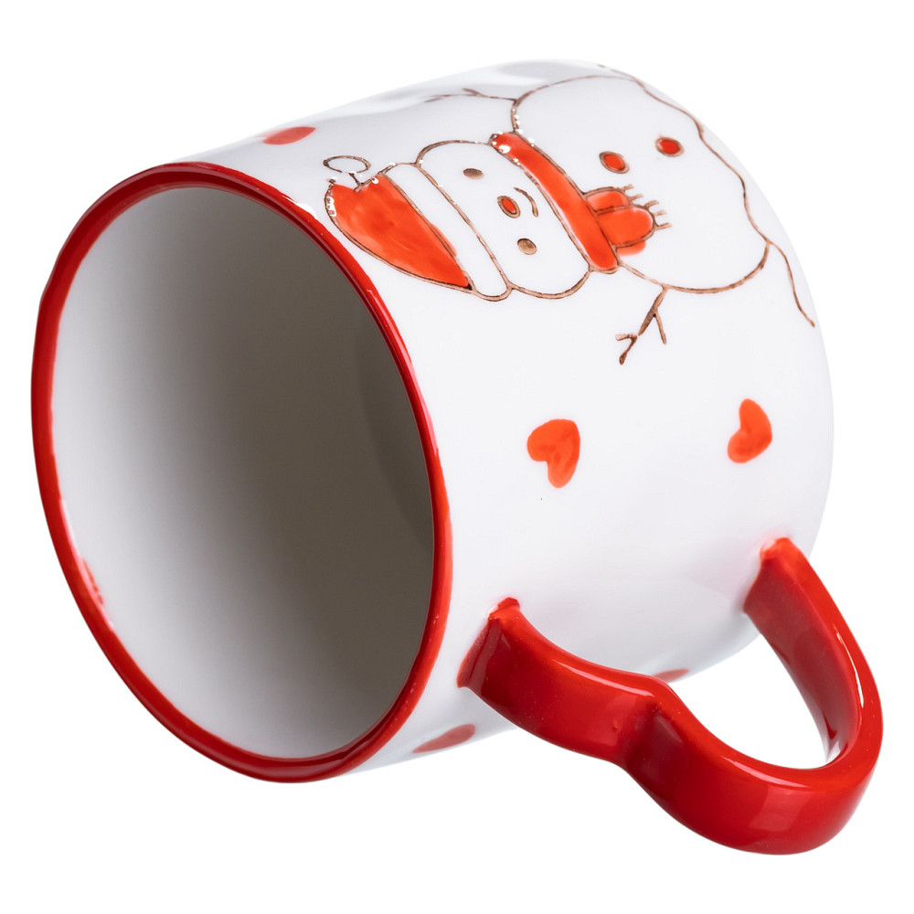 Новорічна порцелянова чашка Сніговик 350 (мл) Yiwu FM-CS-55A Коломия - фото 3