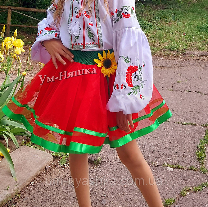Зелена спідниця під вишиванку Кривий Ріг - фото 5
