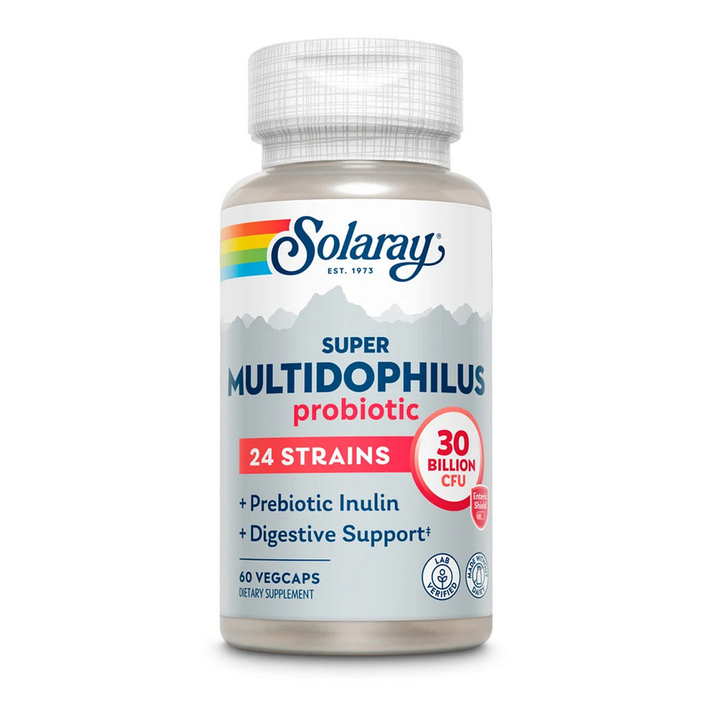 Пробіотики Super Multidophilus 24 Solaray 30 млрд КУО 60 капсул Київ - фото 1
