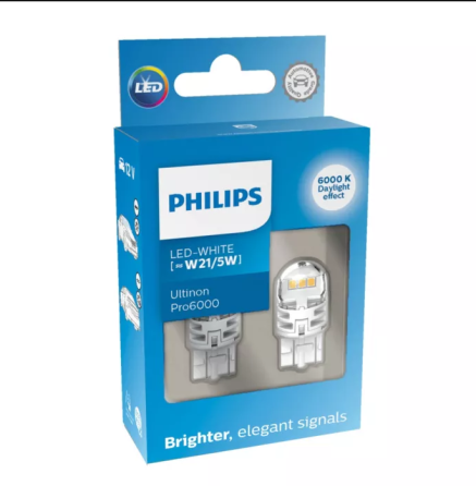 Комплект світлодіодних ламп PHILIPS 12202AU70X2 W5W (T10) LED Ultinon Pro7000 W2.1X9.5d Amber 12V Харків