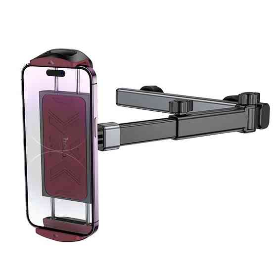 Автотримач для телефона HOCO H69 Gamble telescopic tablet car holder (rear pillow) Black and Red Київ