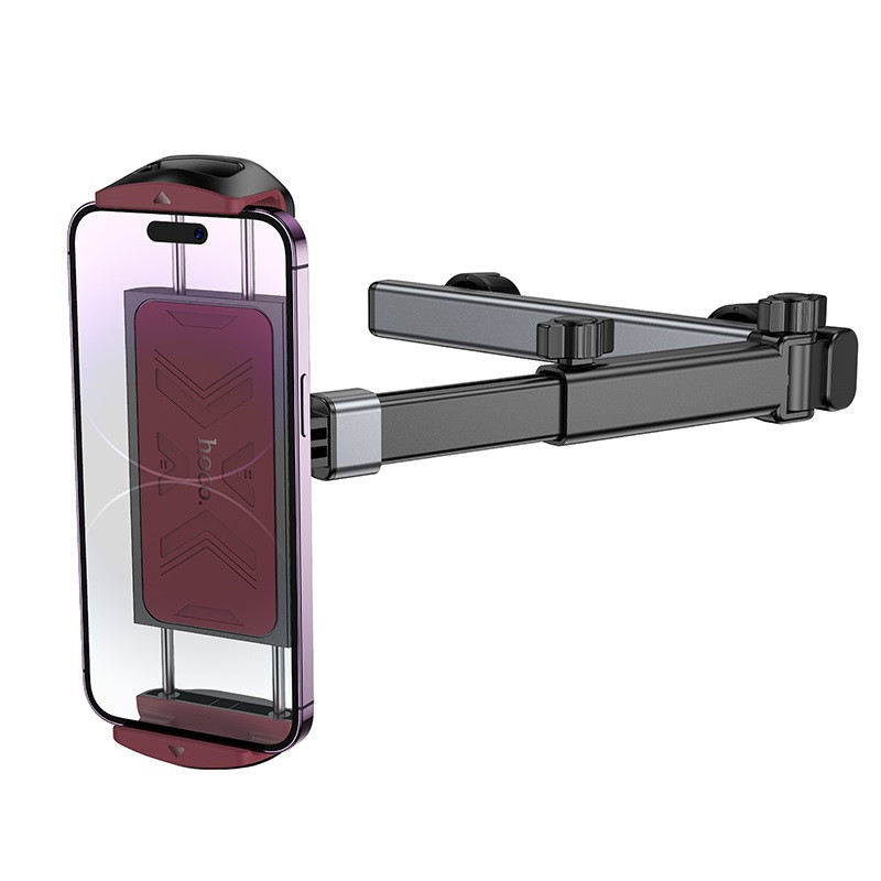 Автотримач для телефона HOCO H69 Gamble telescopic tablet car holder (rear pillow) Black and Red Київ - фото 4