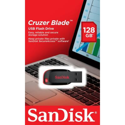 USB флеш накопитель SanDisk 128GB Cruzer Blade USB 2.0 (SDCZ50-128G-B35) Винница - изображение 8