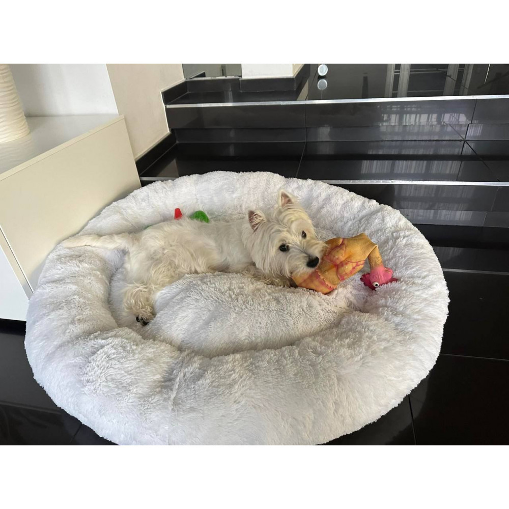 Лежанка для котів і собак «Ворс» Біла 10050 3XL (100см) Київ - фото 2