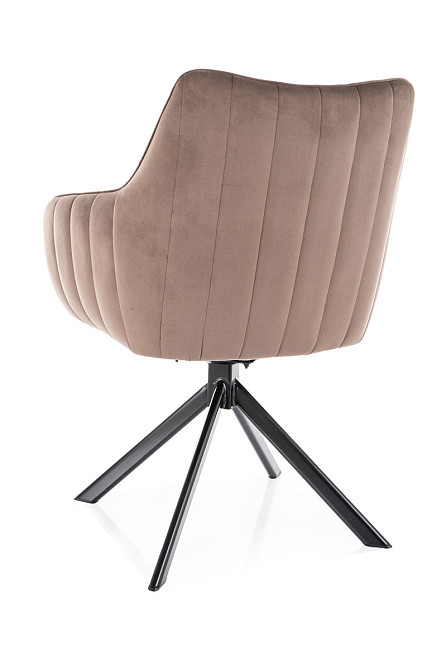 Стілець AZALIA VELVET чорний каркас/капучино BL.38 Киев - изображение 4