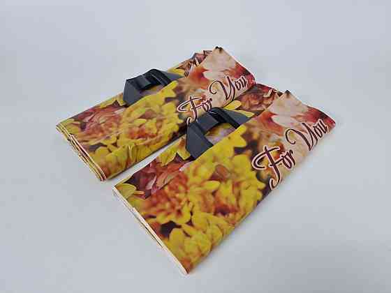 Пакет із петльовою ручкою спр п "Хризантеми For You" (38х42+3) 90 мк ДПА (50 шт) Харків