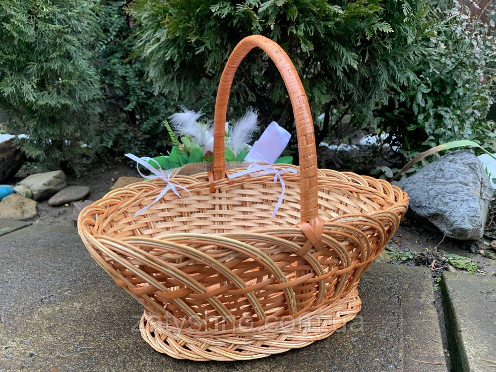 Кошик із прикрасою, плетений Київ - фото 3