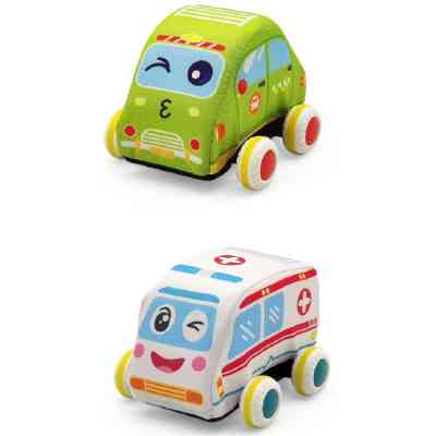 Развивающая игрушка Iggy Ziggy Мягкие машинки 2 шт (3858894675494) Винница