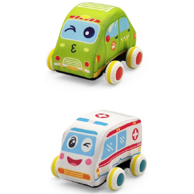 Розвиваюча іграшка Iggy Ziggy М'які машинки 2 шт (3858894675494) Вінниця - фото 1