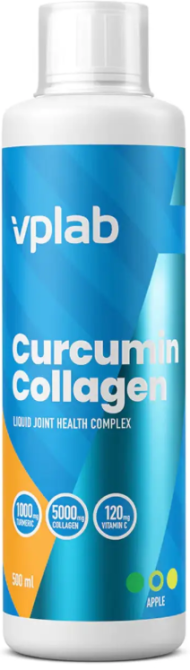 Куркумін і колаген Vplab Curcumin Collagen 500ml яблуко (До 07.26) Київ - фото 1