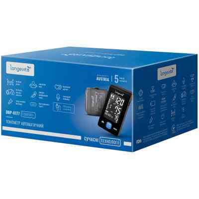 Тонометр Longevita Авт.вимір.артер.тиску LONGEVITA DBP-6177 (DBP-6177) Винница