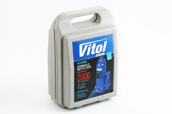 Домкрат гідравлічний 2 т 181-345м пласт, уп. Vitol з передохр. клапаном Вінниця