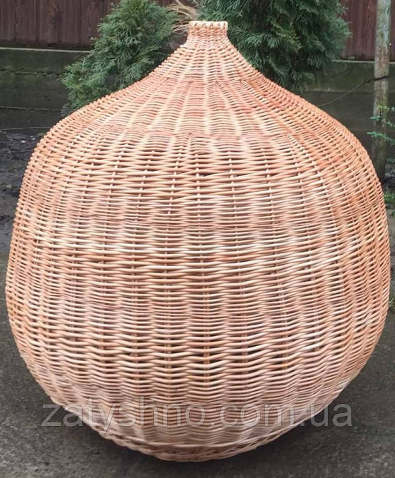 Плетеный светильник | люстра из лозы | дизайнерская плетеная люстра Киев - изображение 3