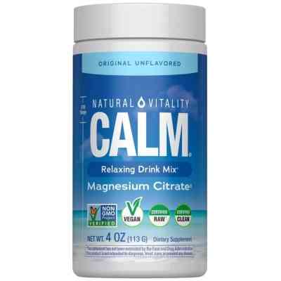 Вітамінно-мінеральний комплекс Natural Vitality Магній у порошку, 350 мг, без ароматизаторів, CALM, Magnesium Suppl (PTG00000) Вінниця