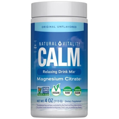 Вітамінно-мінеральний комплекс Natural Vitality Магній у порошку, 350 мг, без ароматизаторів, CALM, Magnesium Suppl (PTG00000) Вінниця - фото 1