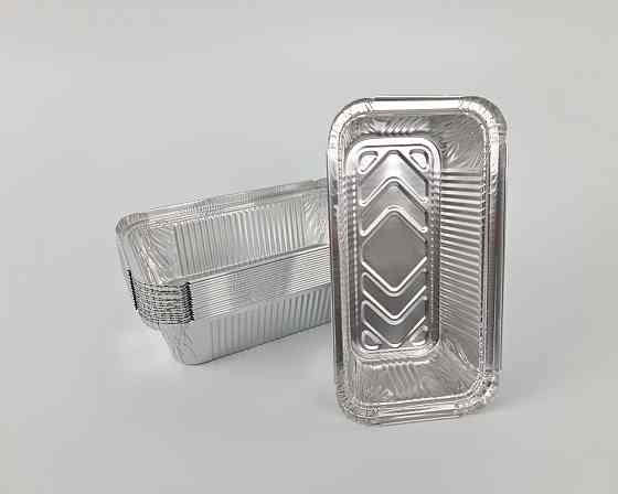 Контейнер из пищевой алюминиевой фольги прямоугольный 685мл R208L 100шт в упаковки (1 пачка) Харьков