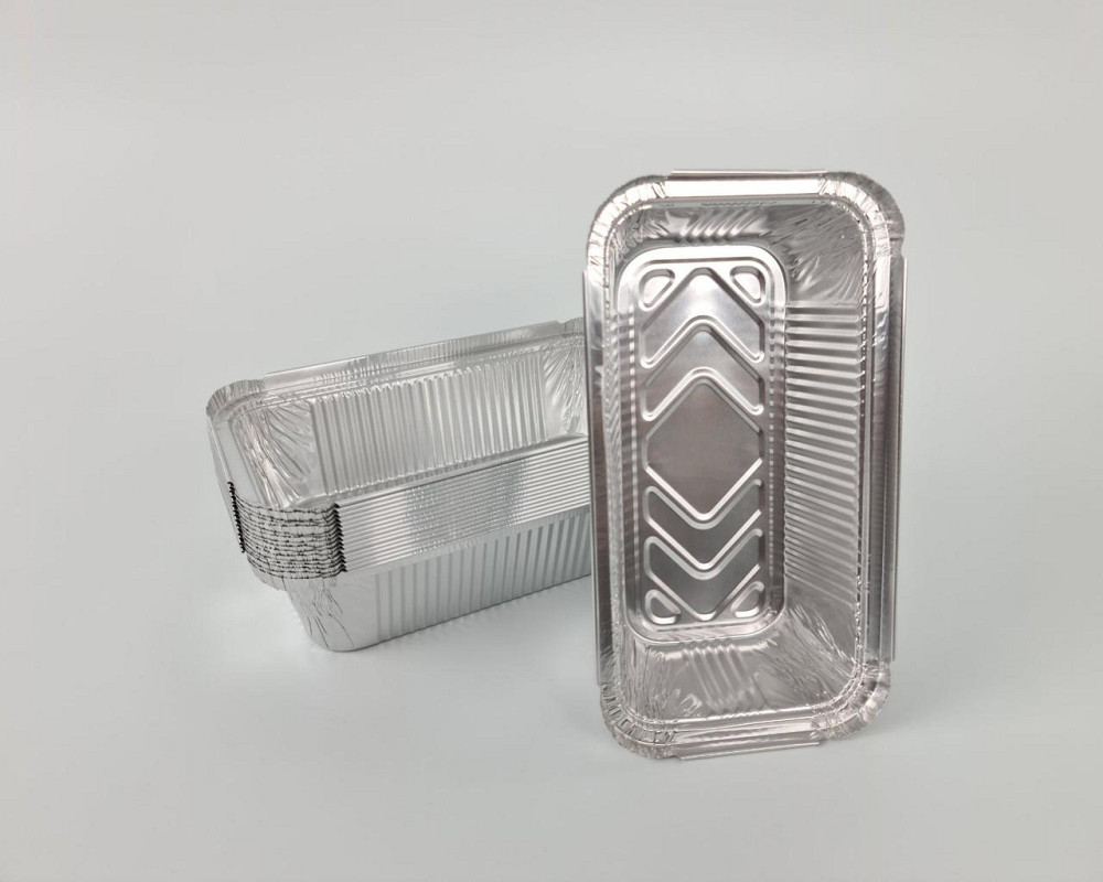 Контейнер из пищевой алюминиевой фольги прямоугольный 685мл R208L 100шт в упаковки (1 пачка) Харьков - изображение 2