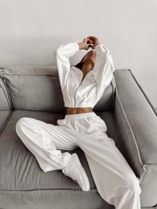 Женский прогулочный костюм двойка: кофта и штаны турецкий велюр Одесса - изображение 6