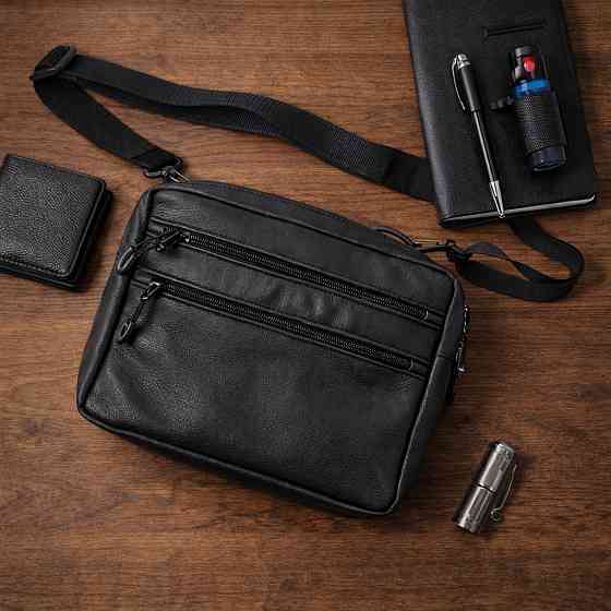 Сумка чоловіча планшет через плече, Чоловіча вулична сумка через плече, Поштова сумка-месенджер QD-27 Львів