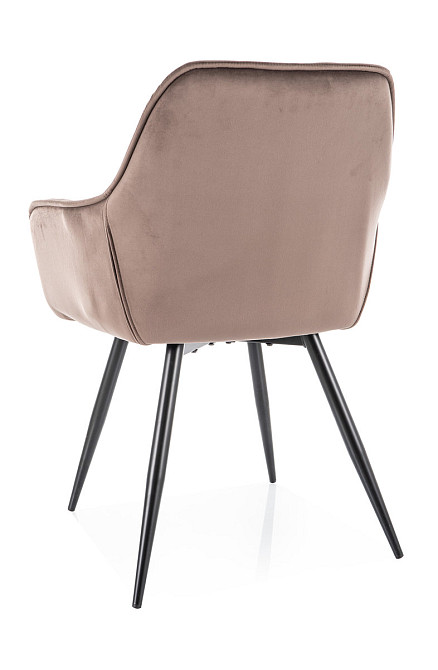 Стілець CHERRY VELVET чорний каркас/капучино BL.38 Киев - изображение 4