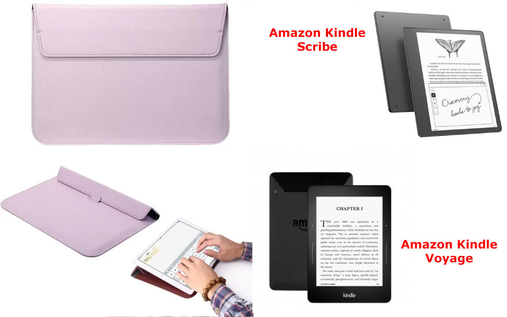 Чехол-конверт VitoCase для Amazon Kindle Scribe, Voyage, с функцией подставки для книги Коричневый Киев - изображение 1