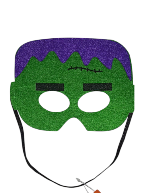 Маска з фетру Франкенштейн для Хеллоуїна 18х14 см зелений Київ - фото 2