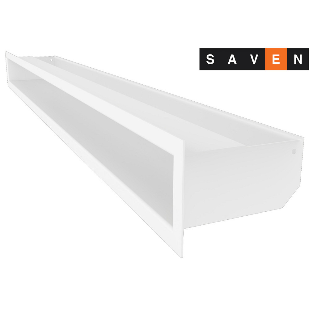 Вентиляційна решітка для каміна SAVEN Loft 90х1000 біла Львів - фото 1