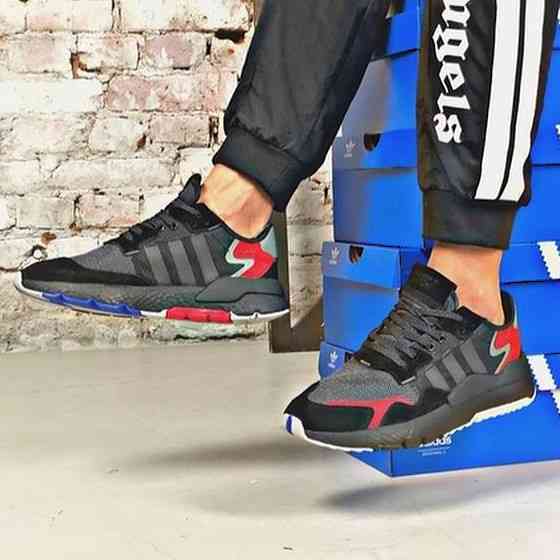 Кросівки Чоловічі Adidas Jogger Чорні Адідас Бігові (розміри: 41,42,43,44,45) Відео Огляд Дніпро